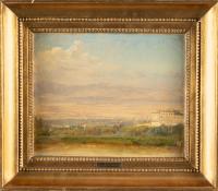 Blick auf Frascati mit der Villa Mondragone