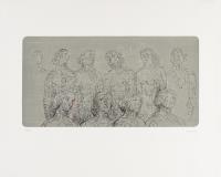 Female figures with grey background