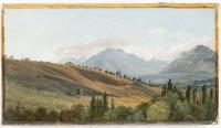 Vue des montagnes de la Grande-Chartreuse, prise d'Aix