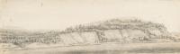 Der Heymenberg bei Rhenen am Rhein (recto); Flussufer mit Felsen und dichtem Wald (verso)