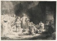 Christus heilt die Kranken. Genannt: Das Hundertguldenblatt