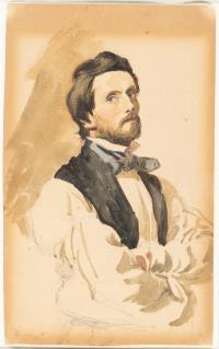 Zwei Selbstportraits eines Künstlers