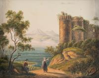 Verfallenes Kastell in der Bucht von Neapel
