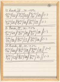 10 sheets: Untitled (1st–25th book, opus 8, A, B –> opus 11, A, B