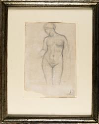 Stehender weiblicher Akt