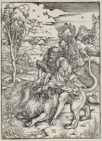 Samson tötet den Löwen