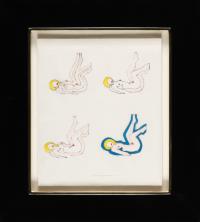 Multiple Study for Sunset Nude with Picasso