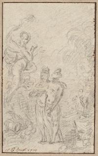 2 Bll.: Die Vertreibung aus dem Paradies – Mythologische Szene