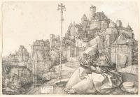 Der heilige Antonius vor der Stadt