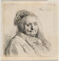 Brustbild der Mutter Rembrandts
