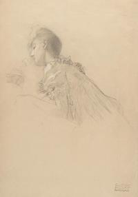 Mädchenstudie im Profil nach links