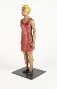 Frau mit rotem Kleid (under reserve)