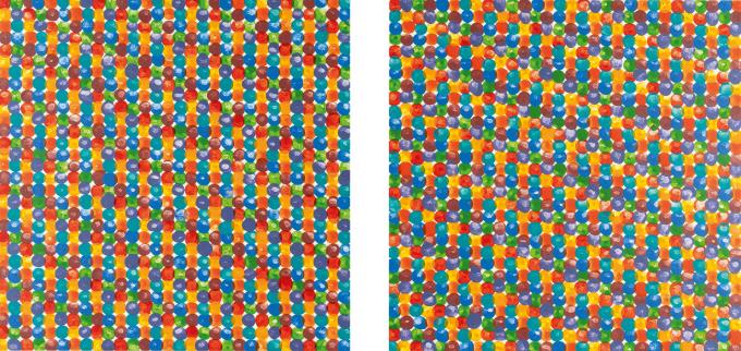 2 works: Fingerprints, Sequence of Standard Colours II and III