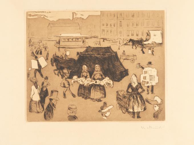 Der Leichenwagen. Potsdamer Platz