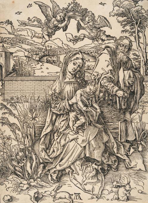 Die Heilige Familie mit den drei Hasen