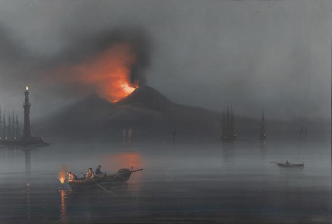 „Eruz: 1871“ (Nächtlicher Vesuvausbruch)