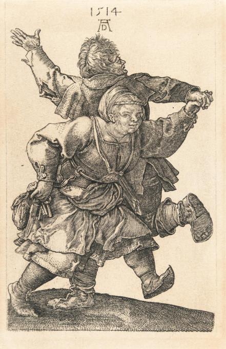 Das tanzende Bauernpaar