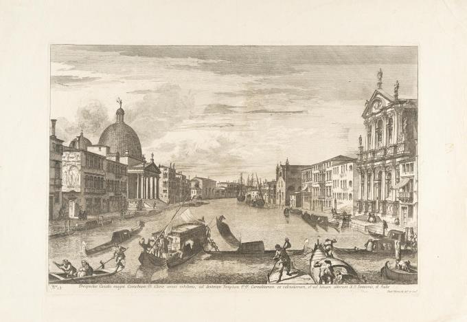 Il Canal Grande agli Scalzi (Prospectus Canalis magni Coenobium D: … et ad loeuam alterum S:S: Simeonis, et Judae)