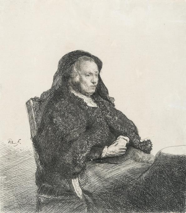 Rembrandts Mutter mit schwarzem Schleier