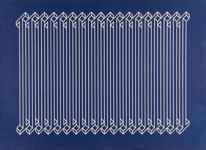 Blue Background and White Rays (Fondo Azul y Rayas Blancas)