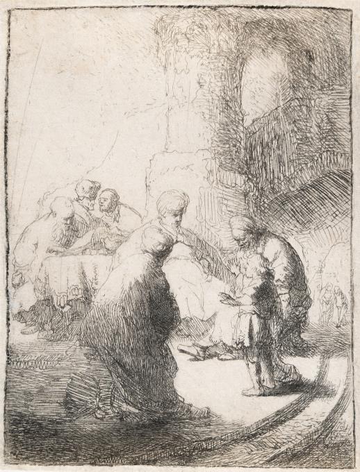 Christus als Knabe unter den Schriftgelehrten (kleine Platte)