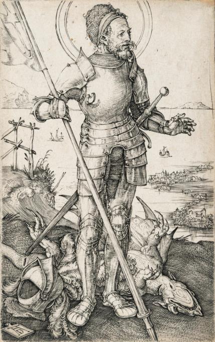 Der heilige Georg zu Fuß