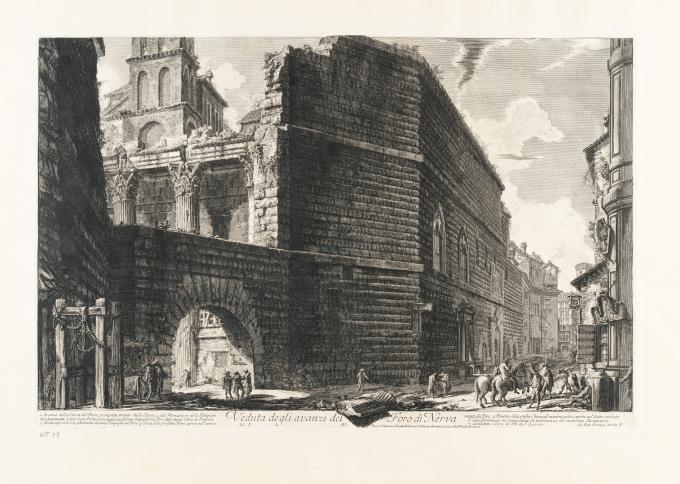 Veduta degli avanzi del Foro di Nerva
