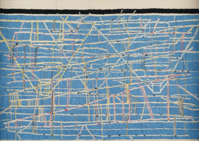 FCB Blue Embroidery (full covered background)