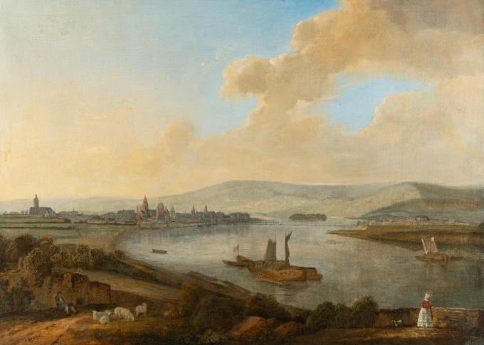 Weite Rheinlandschaft (Mainz von Süden)