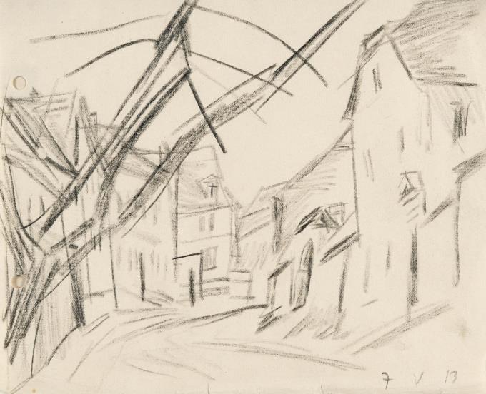 Dorfstraße, Thüringen (Village Street Thuringia)