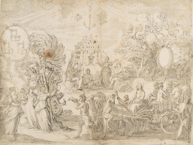 Allegorie mit dem Triumph der Weisheit
