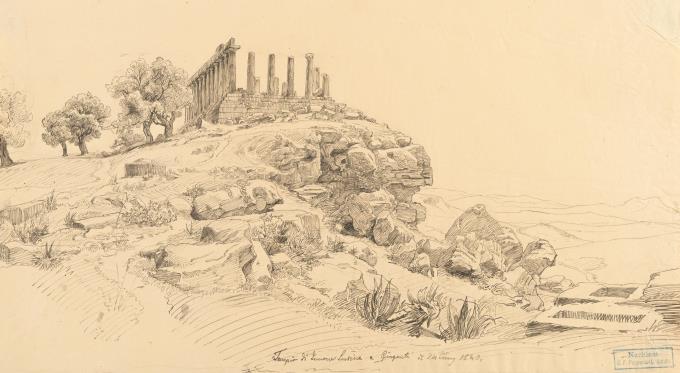 „Tempio di Ginnone e Lucina a Girgenti“ (Der Heratempel in Agrigent)