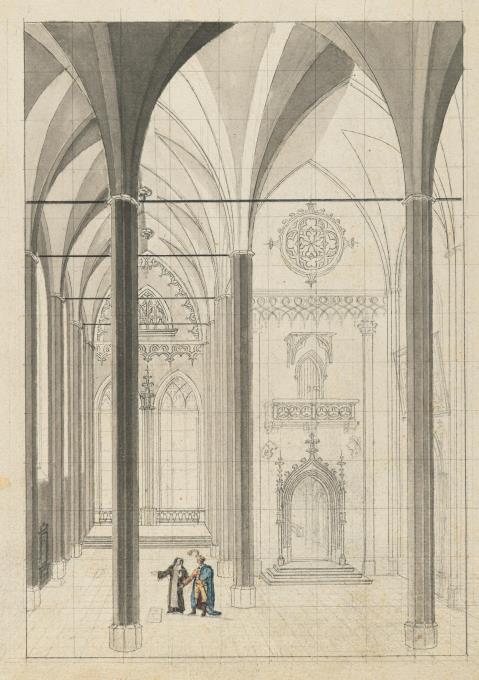 Gotisches Kircheninterieur