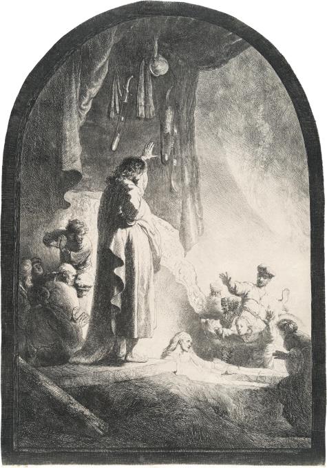 Die Auferweckung des Lazarus (große Platte)