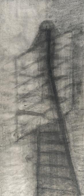 Konstruktion von einer Figur (Entwurf für eine Skulptur)