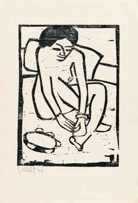 Girl with Tambourine