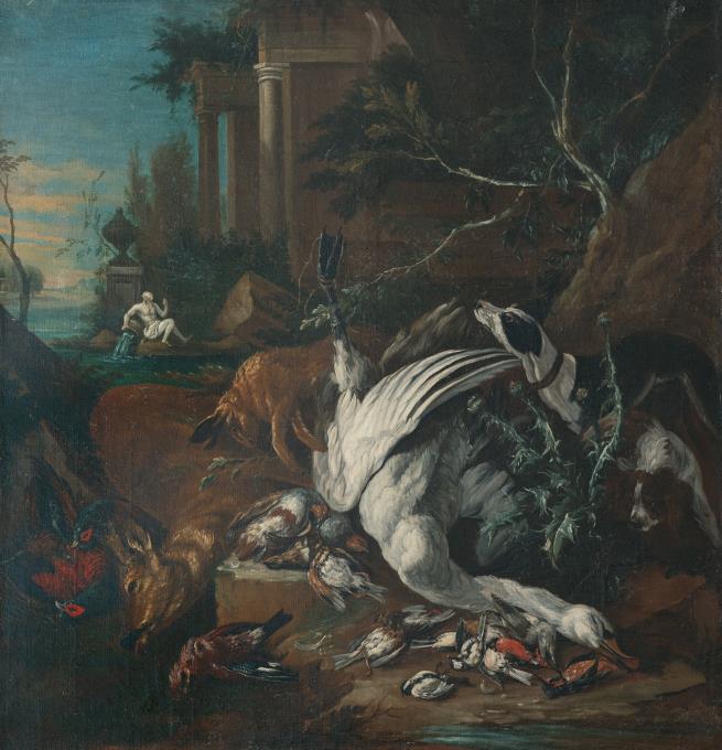 Jagdhunde und ihre Trophäen