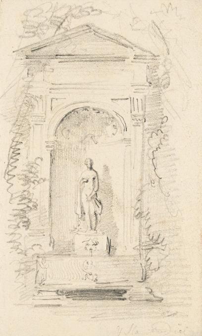 Venusbrunnen in den Gärten der Villa Medici