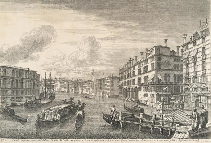 Il Canal Grande con il Fondaco dei Tedeschi (Canale magnum usque