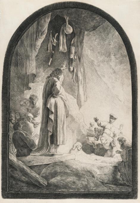 Die Auferweckung des Lazarus (große Platte)