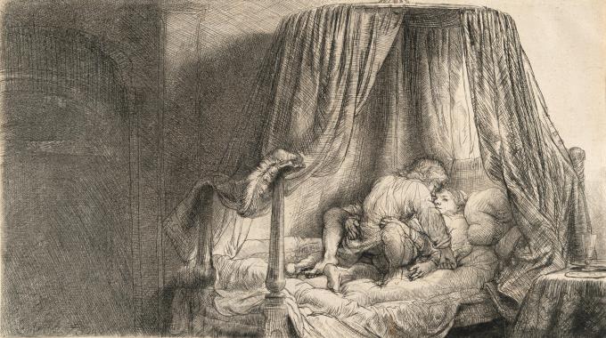 Das Paar auf dem Bett (Le lit à la française)