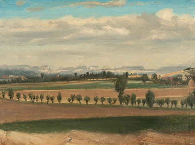 Weite sächsische Landschaft