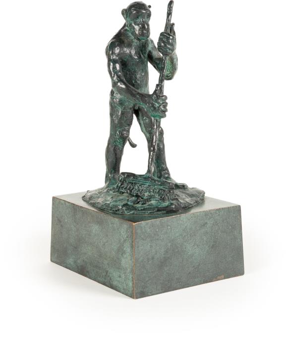 Malerstamm: Affe mit Besen