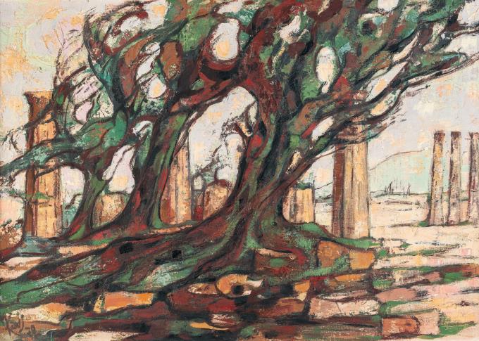 "Landscape Olympia III – Metelmi (North Wind) in O."