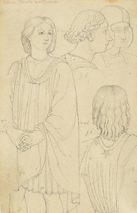 Figurenstudie nach den Fresken Fra Angelicos in der Nikolinischen Kapelle