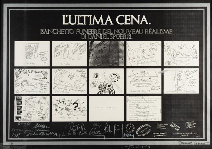 L'ultima cena. Banchetto funebre del Nouveau Réalisme di Daniel Spoerri