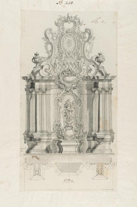 Entwurf für einen Rokoko-Altar