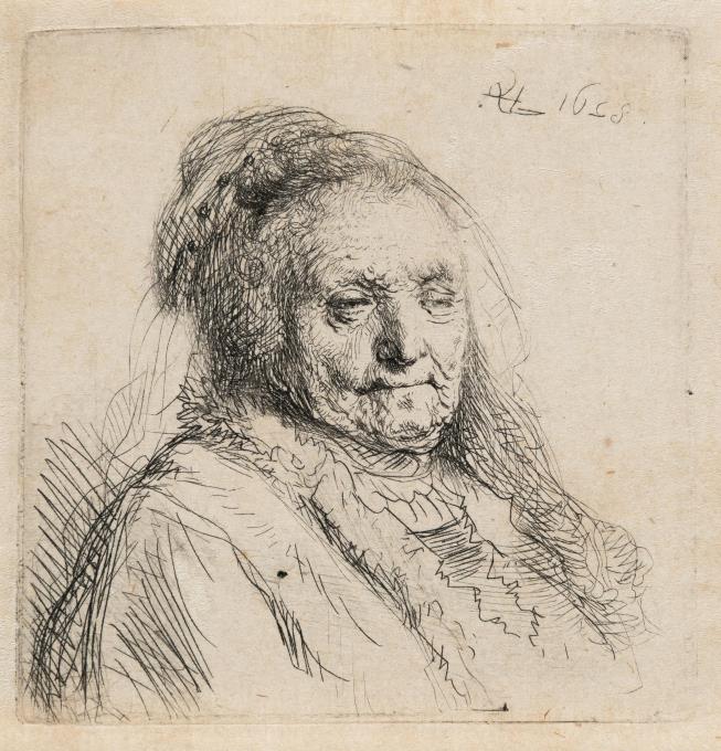 Brustbild der Mutter Rembrandts