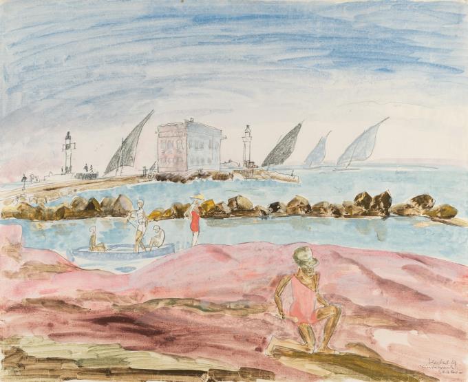 „Einfahrende Segler“ (Palavas)