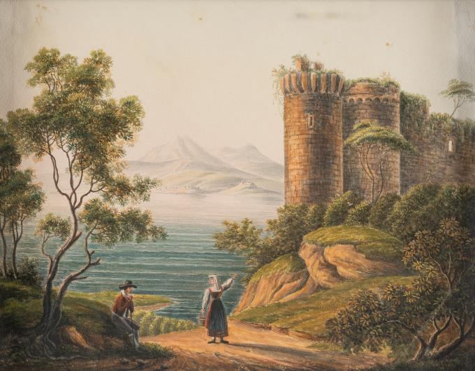 Verfallenes Kastell in der Bucht von Neapel